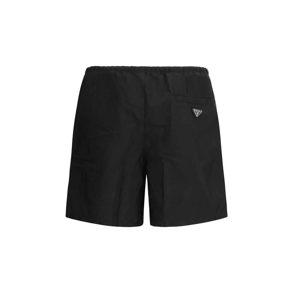 Black Recycled Polyamide Swim Shorts