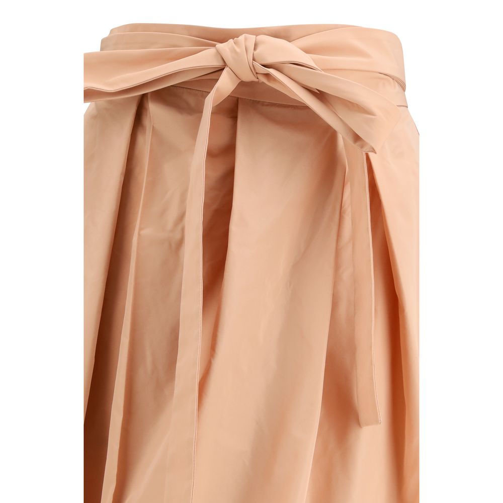 Multicolor Polyester Long Skirt