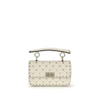 Beige Calf Leather Bos Taurus Handbag