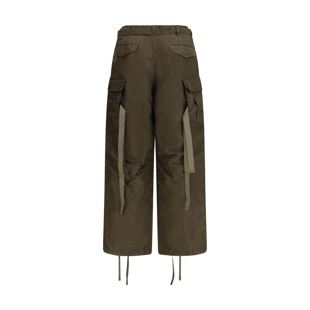 Bicolor Nylon Cargo Pants
