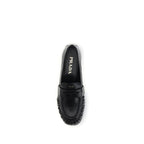 Black Calf Leather Bos Taurus Slip-On Loafers