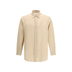 Beige Tencel Dress Shirt