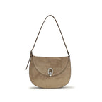 Beige Calf Leather Bos Taurus Shoulder Bag