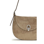 Beige Calf Leather Bos Taurus Shoulder Bag