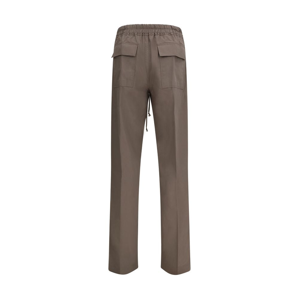 Brown Viscose Casual Pants