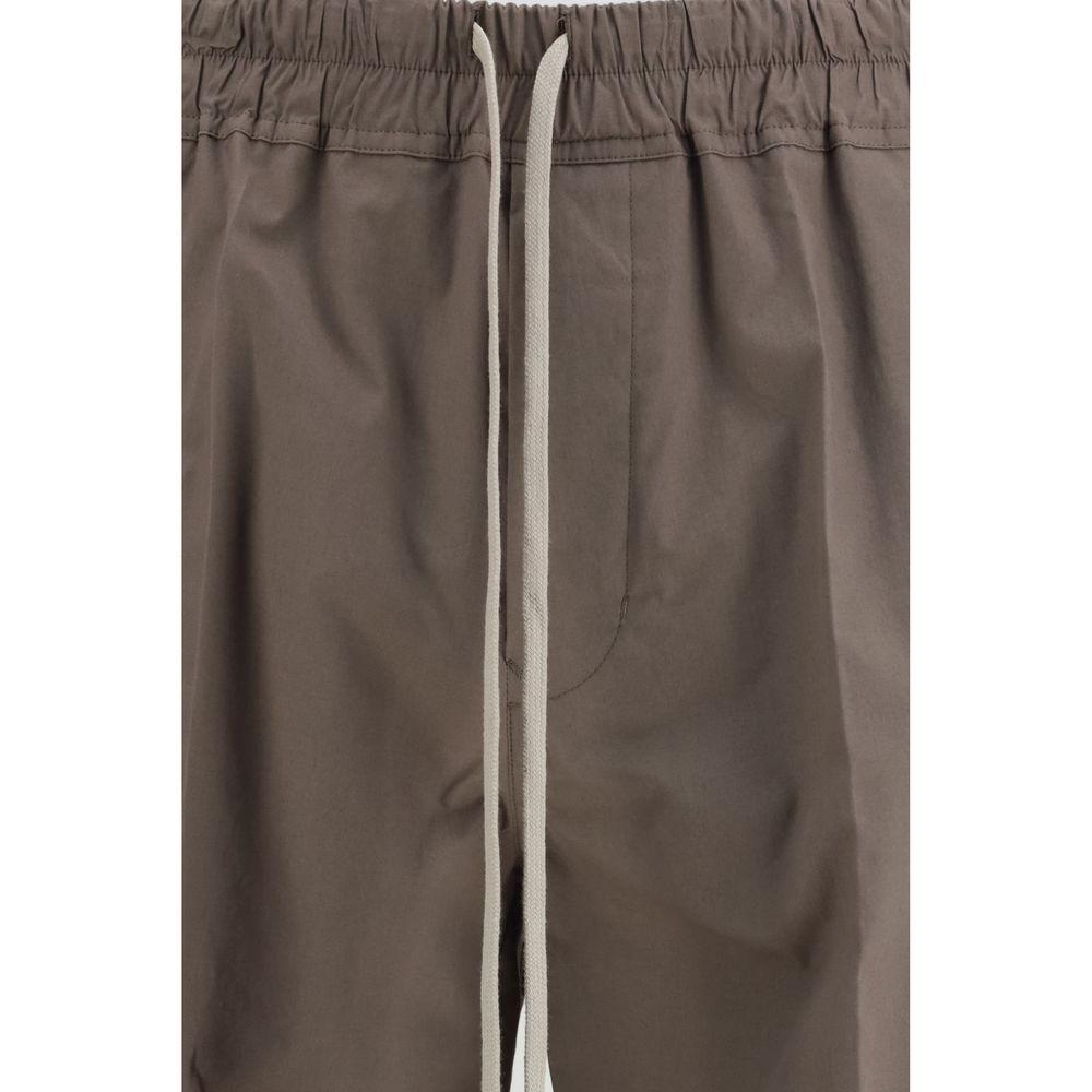 Brown Viscose Casual Pants