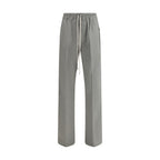 Gray Viscose Casual Pants