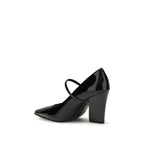 Black Calf Leather Bos Taurus High Heel Pumps