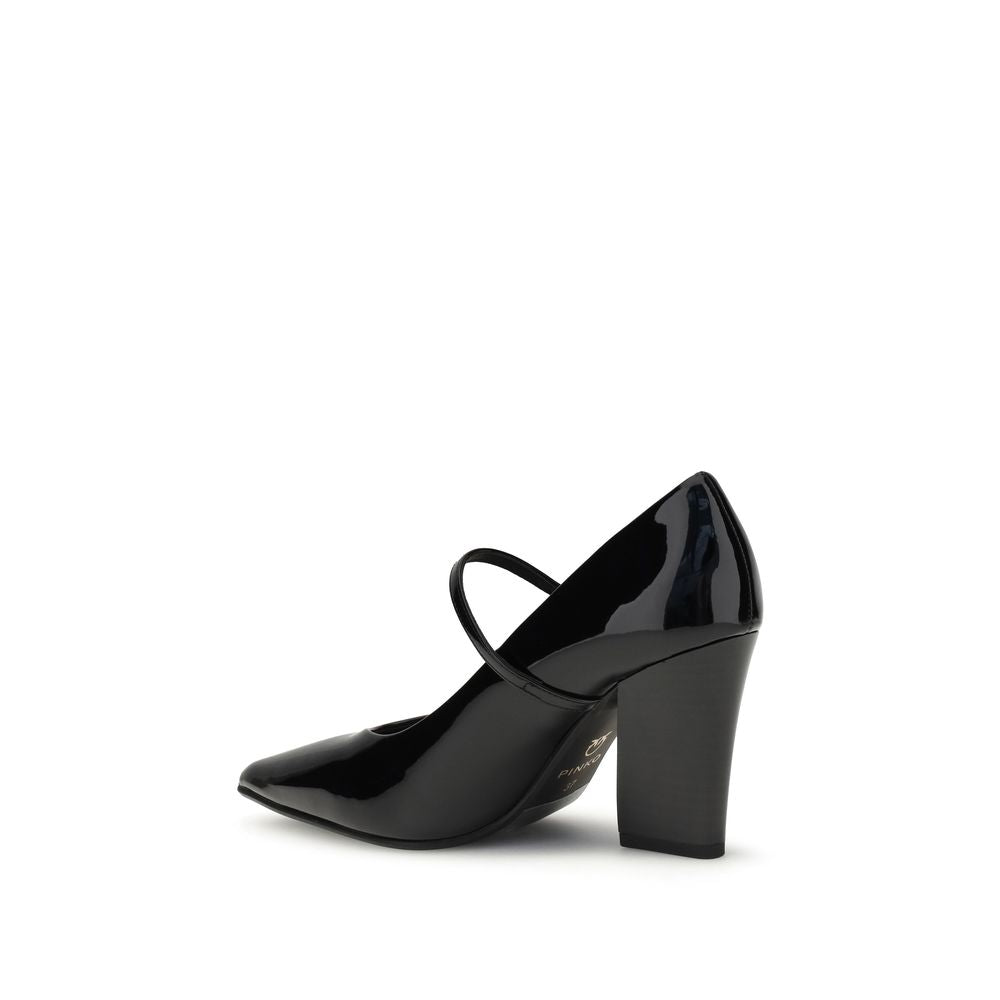 Black Calf Leather Bos Taurus High Heel Pumps