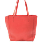 Cabas Phantom Red Pebbled Leather Tote Bag