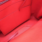 Cabas Phantom Red Pebbled Leather Tote Bag