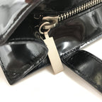 Black Patent Leather Tote