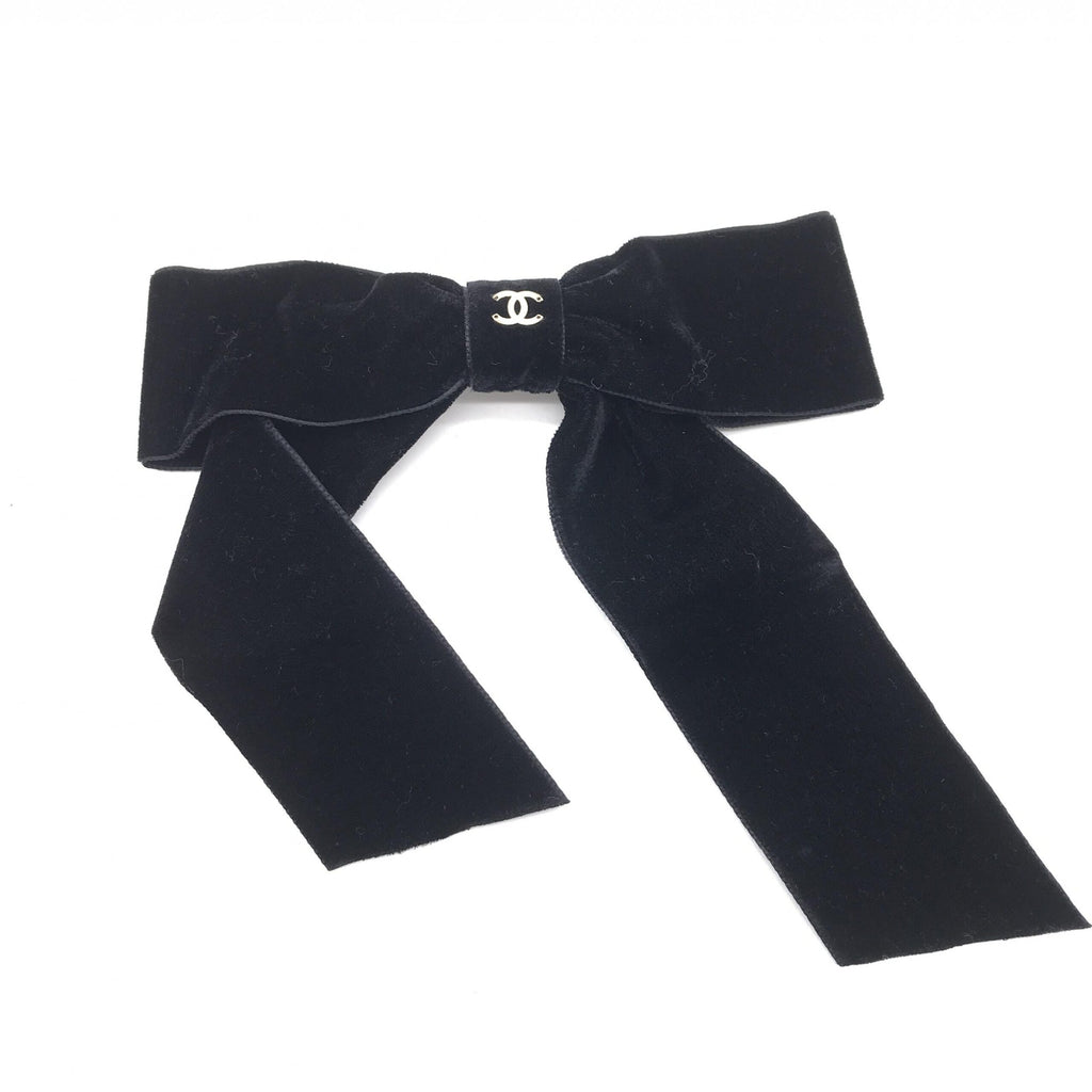 Black Velvet Bow Hair Accessory