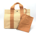 Canvas Tote Bag In Pastel Orange