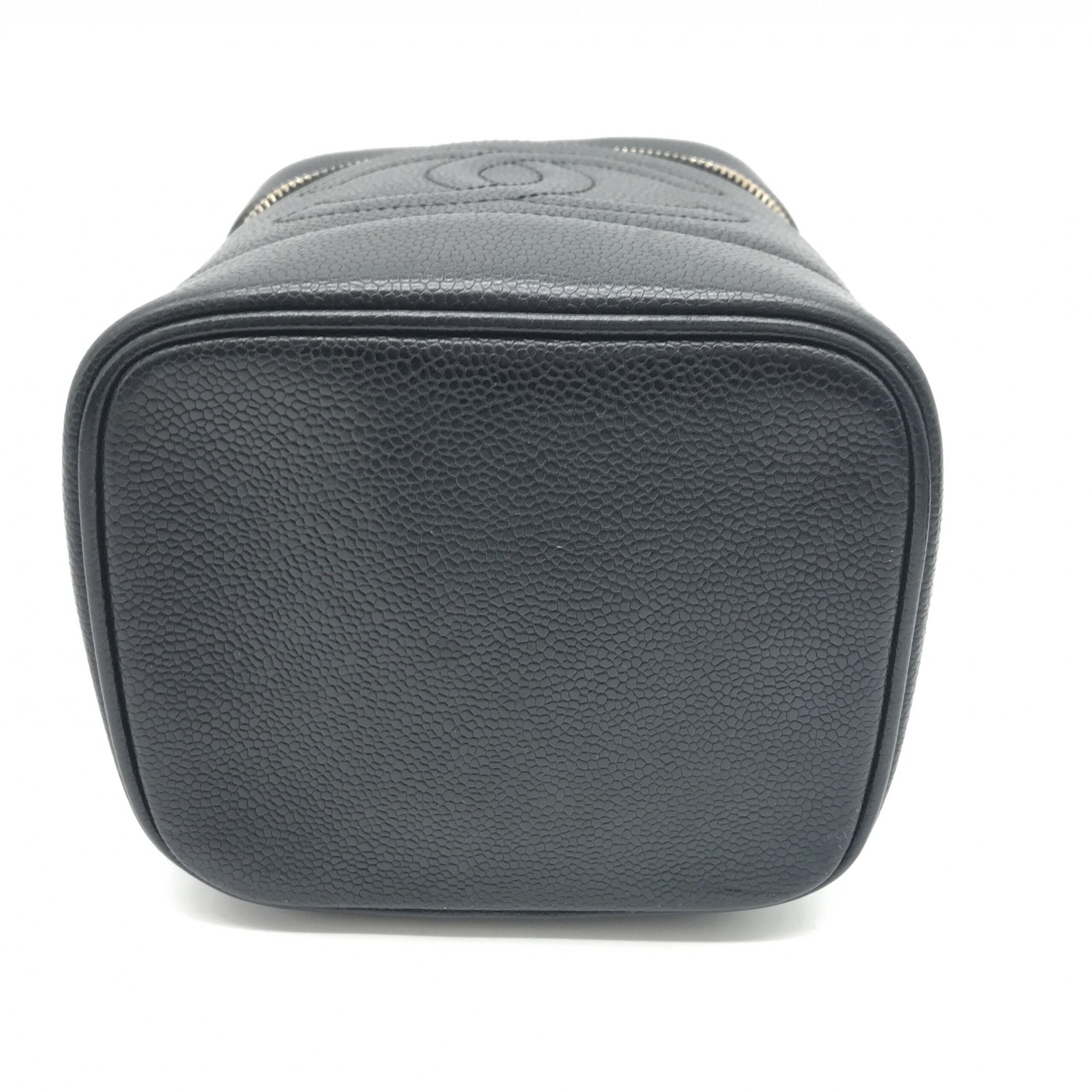 Caviar Leather Vanity Handbag In Black