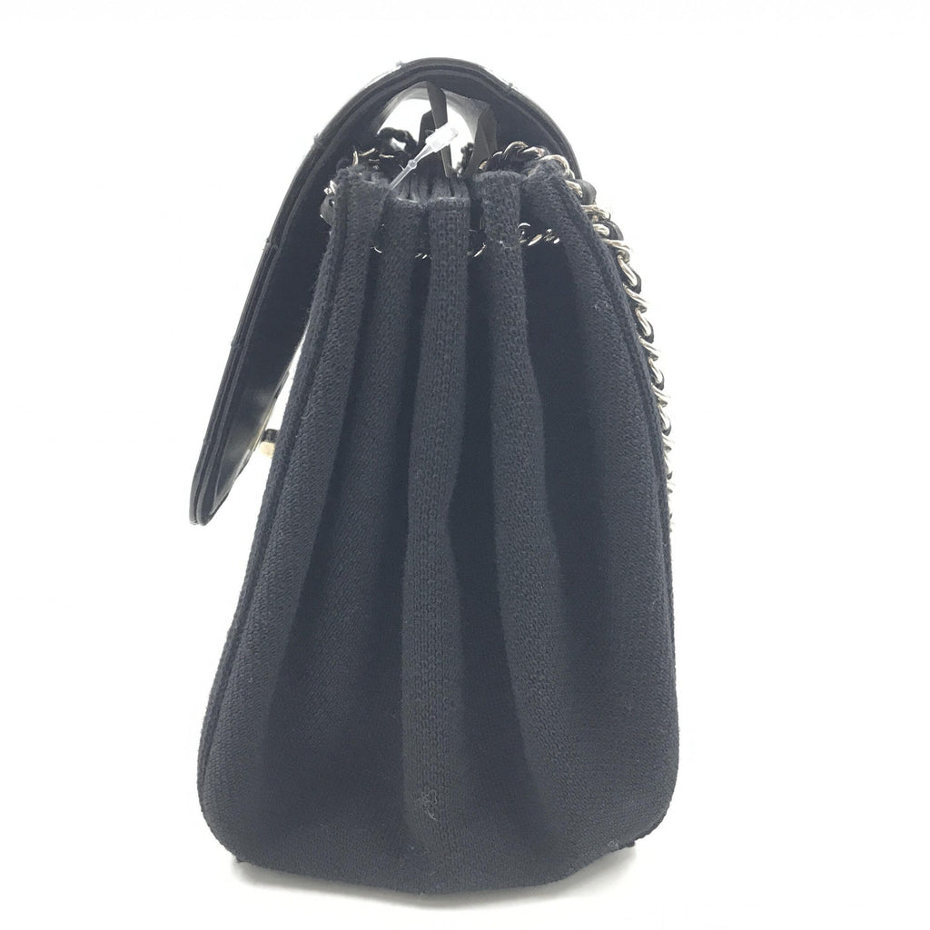 Chocolate Bar Patent Leather Shoulder Bag