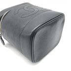 Caviar Leather Vanity Handbag In Black