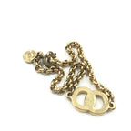 Gold Plated Chain Bracelet With Logo Charm