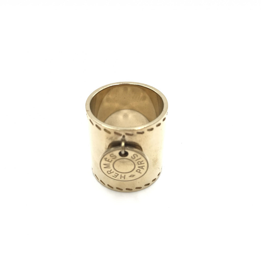 Gold Tone Scarf Ring Accessory