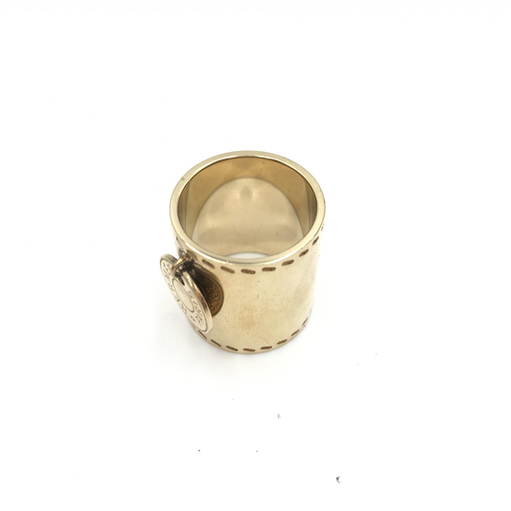 Gold Tone Scarf Ring Accessory