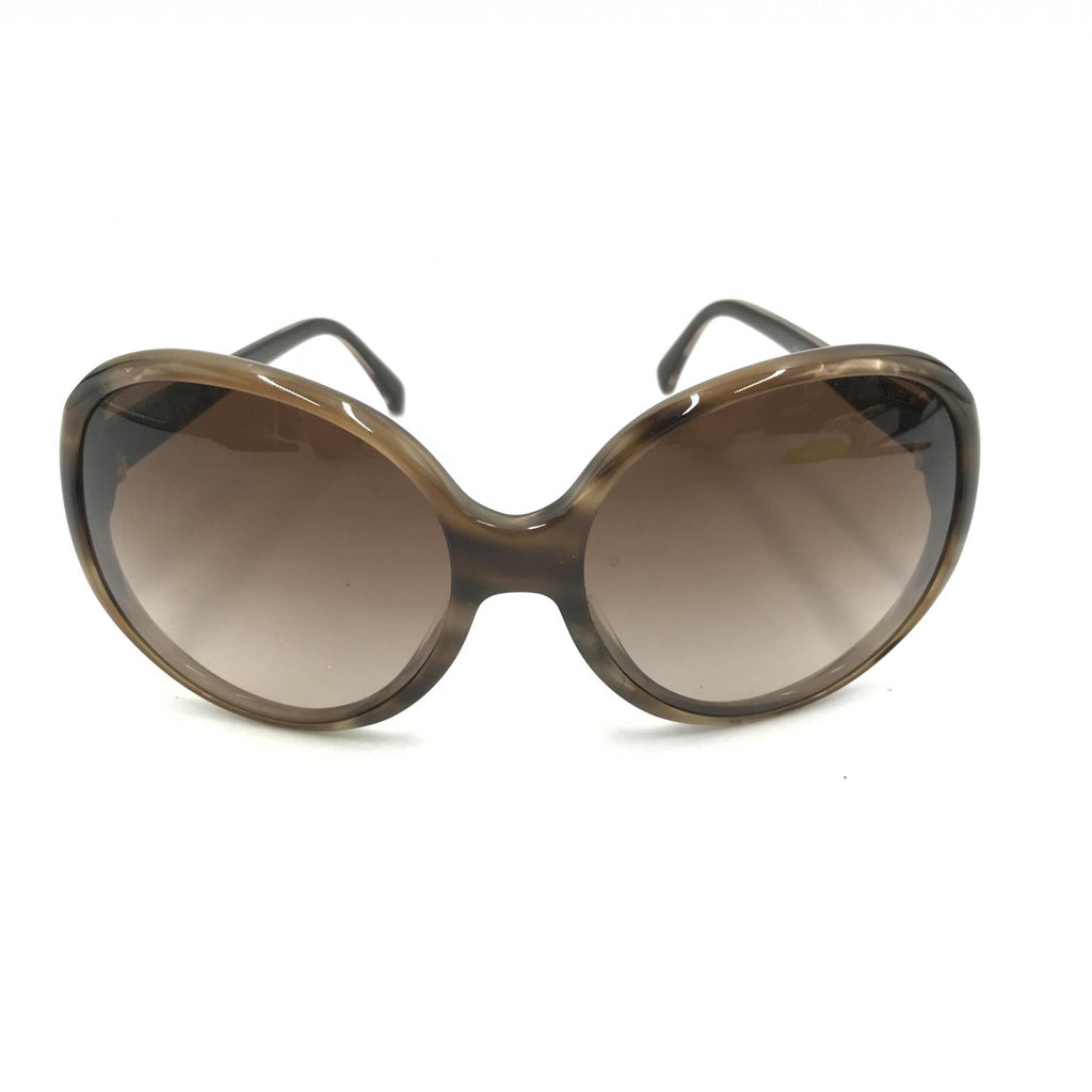 Oversized Gradient Brown Sunglasses