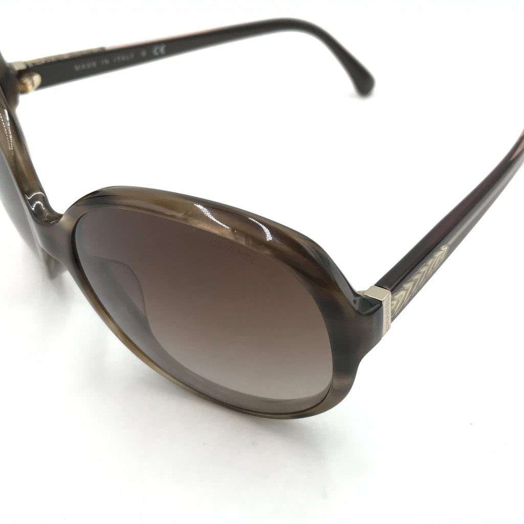 Oversized Gradient Brown Sunglasses