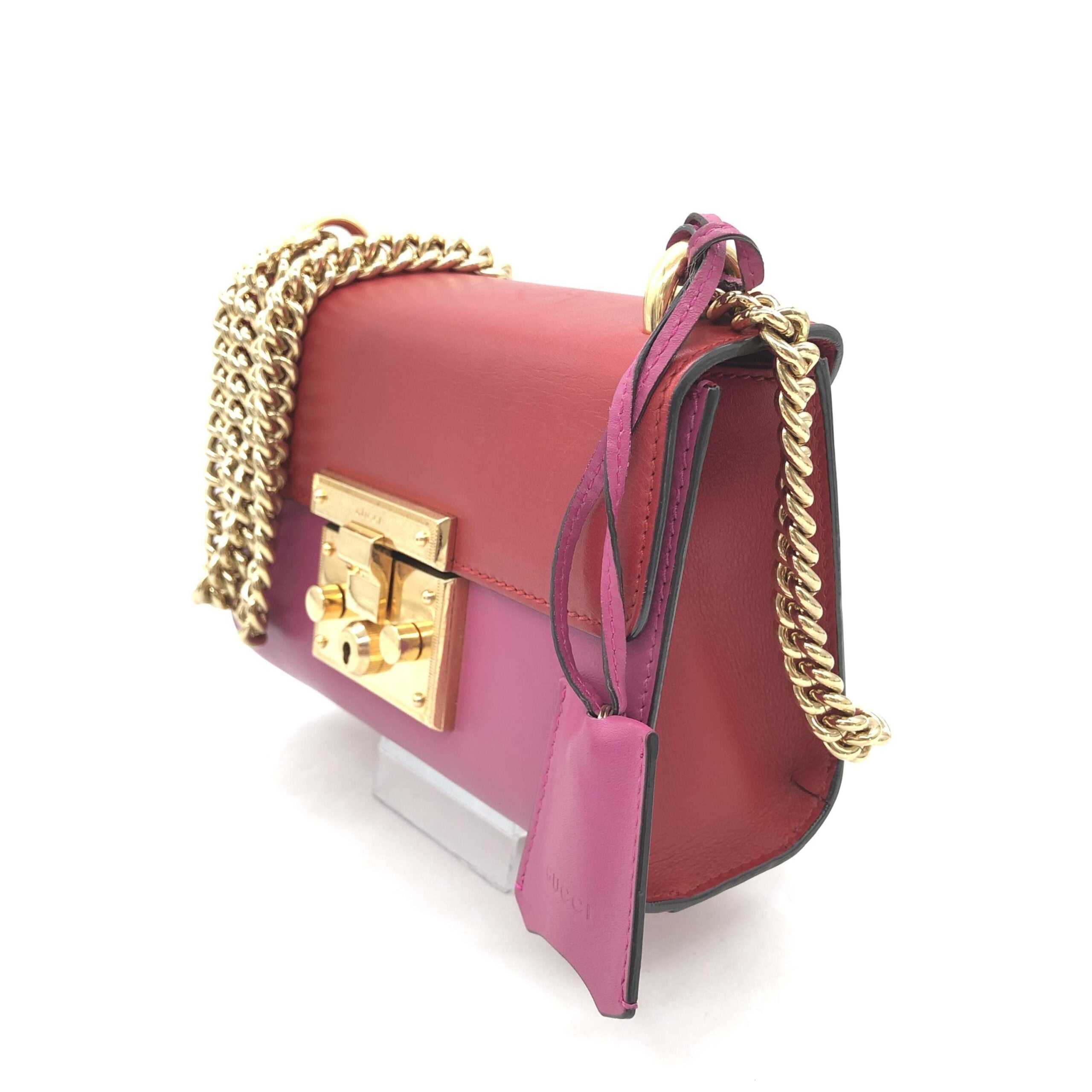 Padlock Crossbody Shoulder Bag In Pink