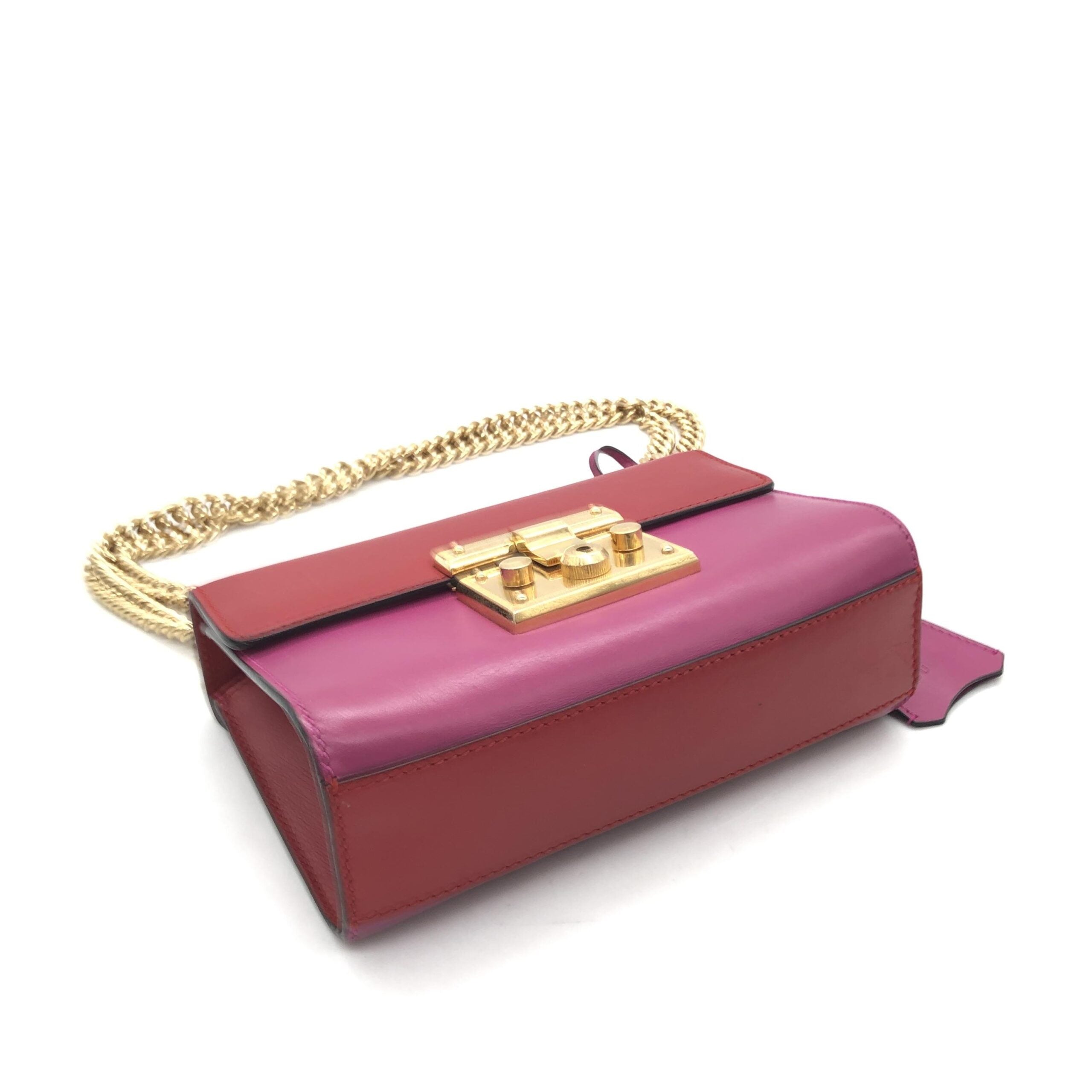 Padlock Crossbody Shoulder Bag In Pink