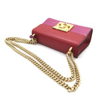 Padlock Crossbody Shoulder Bag In Pink