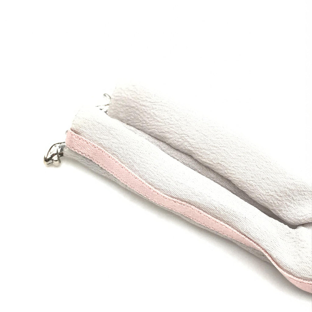 Silver Chain With Pink Ribbon Detail