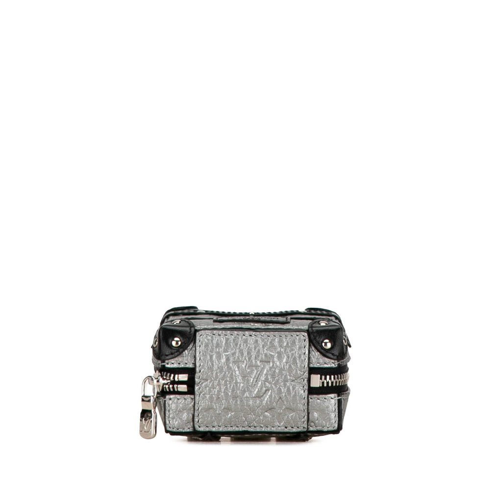 Trunk Motif Key Charm Leather With Box