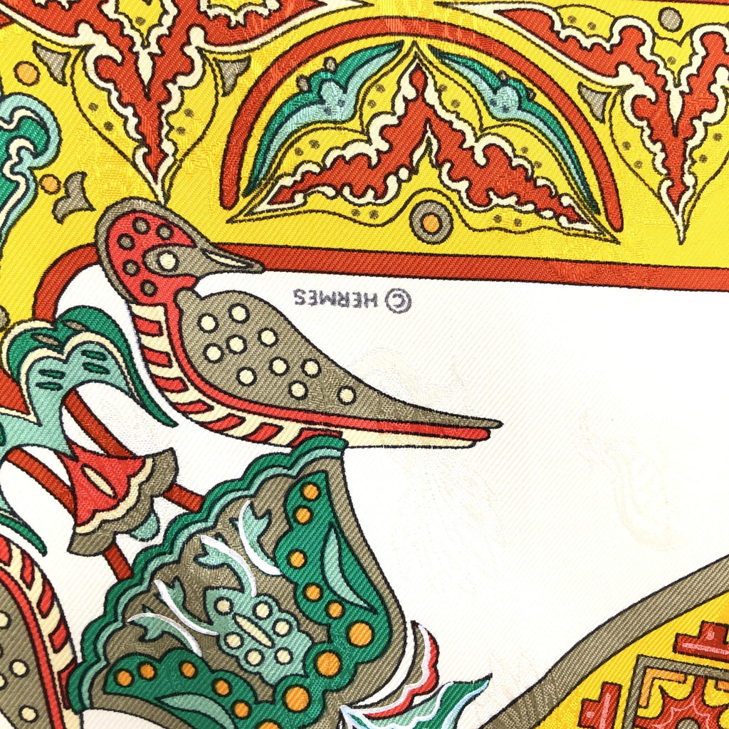 HERMÈS Carre 45 100% Silk Scarf "CIELS BYZANTINS"