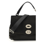 Black Calf Leather Bos Taurus Handbag