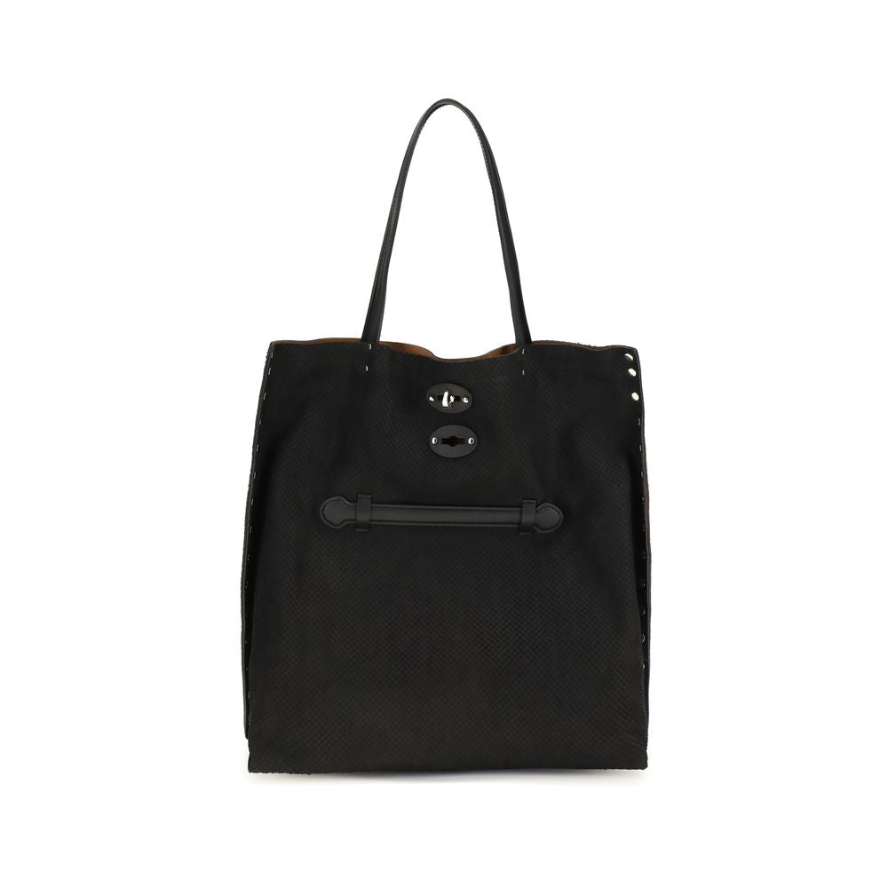 Black Calf Leather Bos Taurus Shoulder Bag