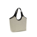 Beige Cotton Shoulder Bag