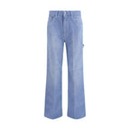 Blue Cotton Relaxed Fit Jeans