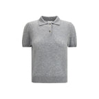 Gray Cashmere Shortsleeve Shirt