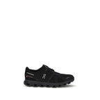 Black Polyurethane Athletic Sneakers