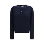 Blue Cashmere Sweatshirt