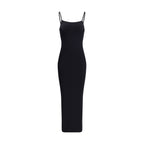 Black Polyamide Casual Dress