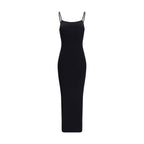 Black Polyamide Casual Dress