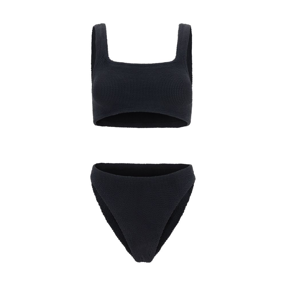 Black Polyamide One-Piece Swimsuit