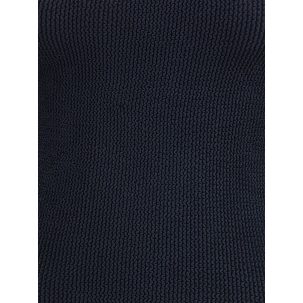 Black Polyamide One-Piece Swimsuit