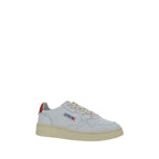 White Calf Leather Bos Taurus Low Top Sneakers