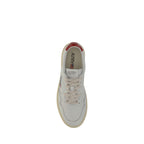 White Calf Leather Bos Taurus Low Top Sneakers