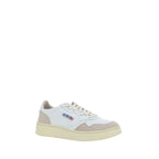 White Calf Leather Bos Taurus Low Top Sneakers