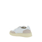 White Calf Leather Bos Taurus Low Top Sneakers