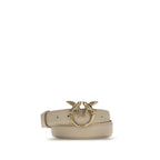 Beige Calf Leather Bos Taurus Belt