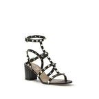 Black Calf Leather Bos Taurus Platform Sandals
