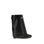 Black Calf Leather Bos Taurus Ankle Boots